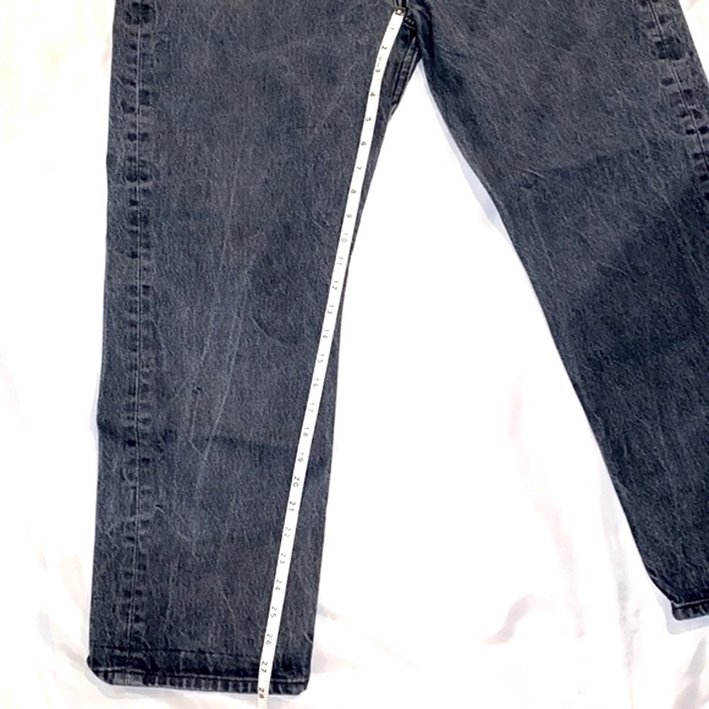 Vintage 501 Levi’s Gray/Black High Waisted Jeans, Size 16 - Picture 15 of 16